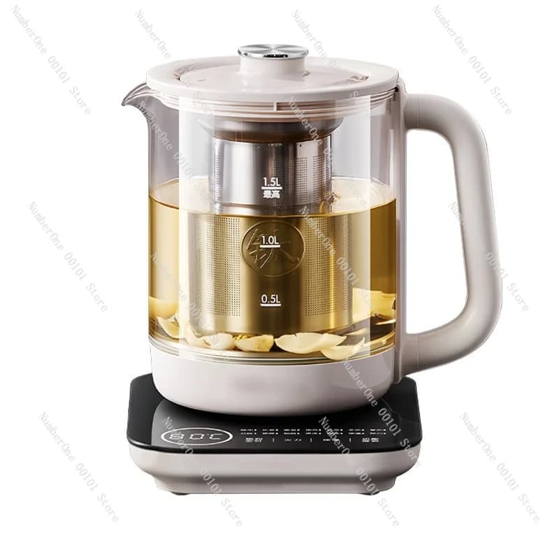 1.5L Pure Titanium Electric Kettle Health Tea Boiler Multi-Function Stainless Steel Fast Heating Constant Temp Auto Off For Home