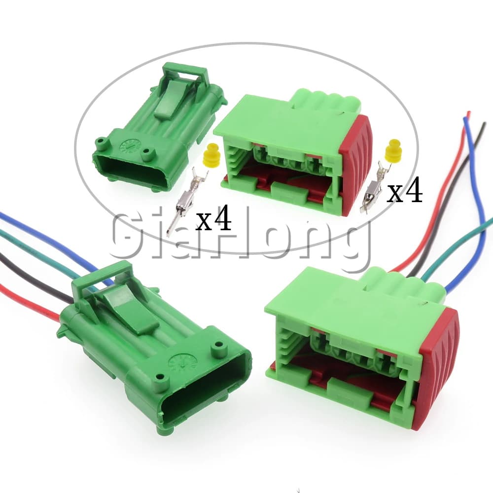 1 Set 4 Modi Ricambi Auto 307 206 144998-6 185001-6 Auto Sensore di Ossigeno Cavo di Cablaggio Presa Per Peugeot Automobile Connettore Sigillato