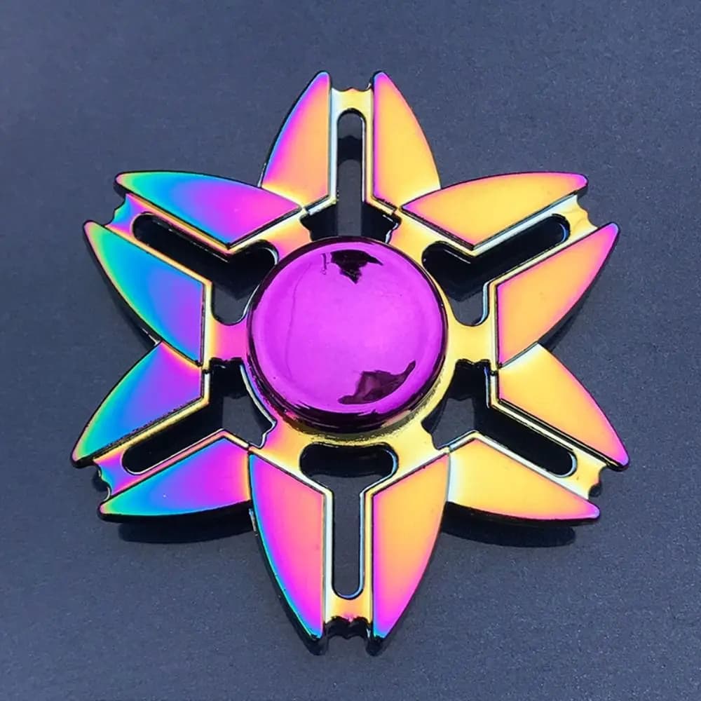 Spinner a Mano Dragon Wings, Silenzioso e ad Alta Velocità, in Metallo Arcobaleno, Antistress, Giroscopio da Dito in Lega, Regalo di Compleanno