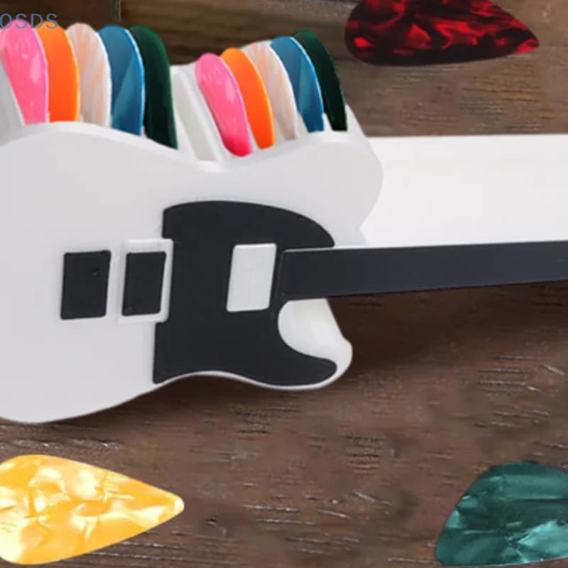 1 pz scatola porta plettri per chitarra supporto per display per plettri per chitarristi e appassionati di musica set di scatole per plettri per chitarra ​
