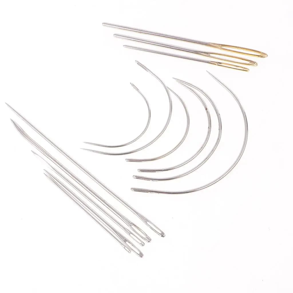 Kit da 14 confezioni di aghi per cucire a mano per la casa, per tappezzeria, mobili, moquette, artigianato in pelle, riparazione, strumenti per cucire (14 pezzi/set)