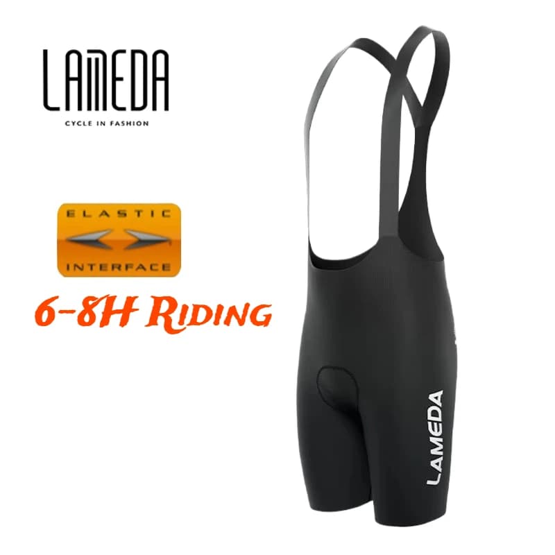 Lameda Pantaloni da ciclismo Pantaloncini con bretelle Pantaloni da ciclismo estivi da uomo con imbottitura ammortizzante