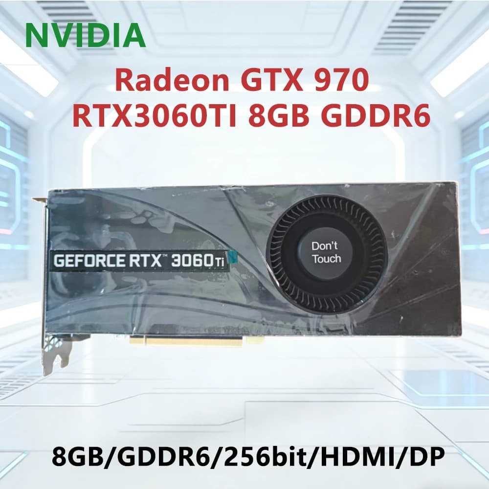 Scheda grafica NVIDIA RTX 3060TI 8GB GDDR6 GPU 8GB GDDR6 256-bit con supporto PCI-E 3.0 e interfacce HDMI DP per computer desktop