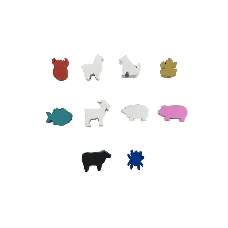 Accessori per giochi da tavolo Indicatori di costruzione modello pezzi di scacchi conta illuminazione per bambini in legno massello colorato fatto in casa