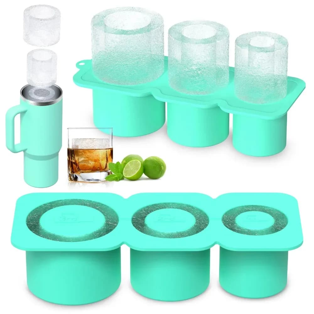 Ice Cube Maker Silicone Mould Tray Fast Freezing Release Easy 30 40oz Kitchen Glasses Bar Tool Drink Chiller Cocktail Mold