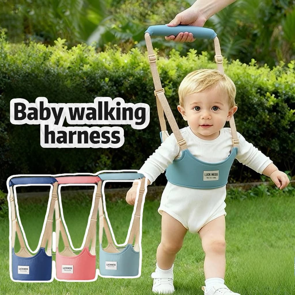 1 pezzo di imbracatura per imparare a camminare per bambini, cintura regolabile per imparare a camminare, design rinforzato nella zona inguinale, adatta a tutte le stagioni, attrezzatura ideale per l'allenamento alla c