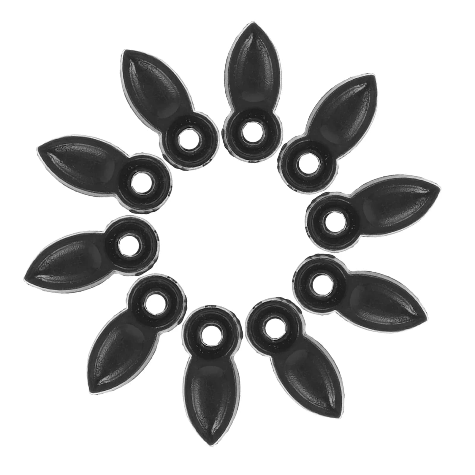 500Pcs Flat Plastic Picture Frame Buckle Clips Black Turn Button Backing Hardware for Artwork Frame Fixing Accessories