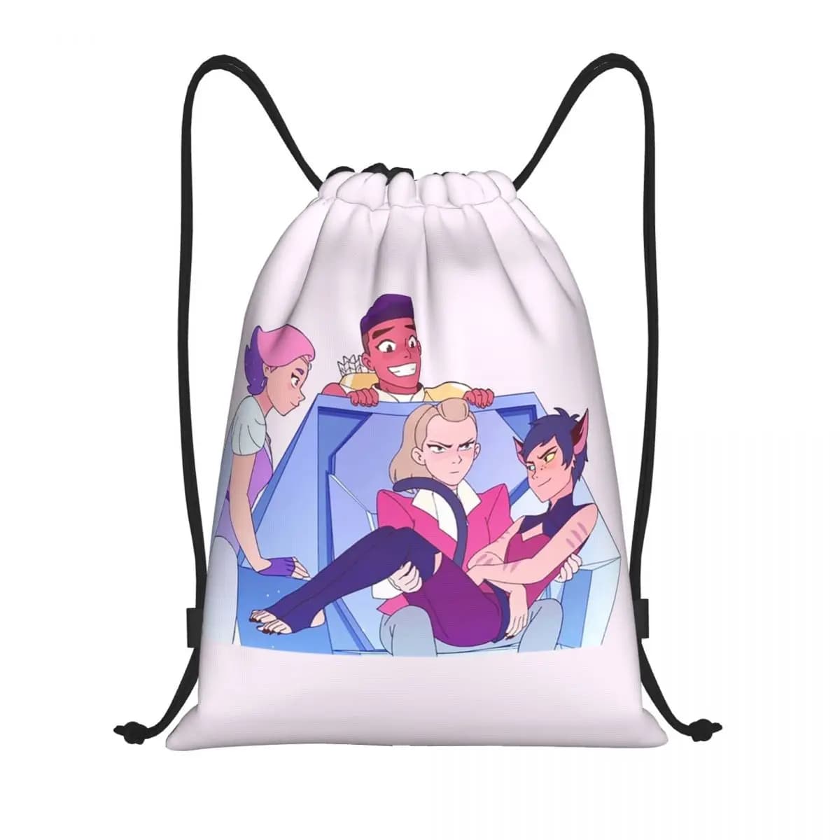 Best Friend Squad She-Ra And The Princesses Of Power Zaini Borse multifunzione con coulisse Borse per scarpe Borse per libri Borse da viaggio per la scuola