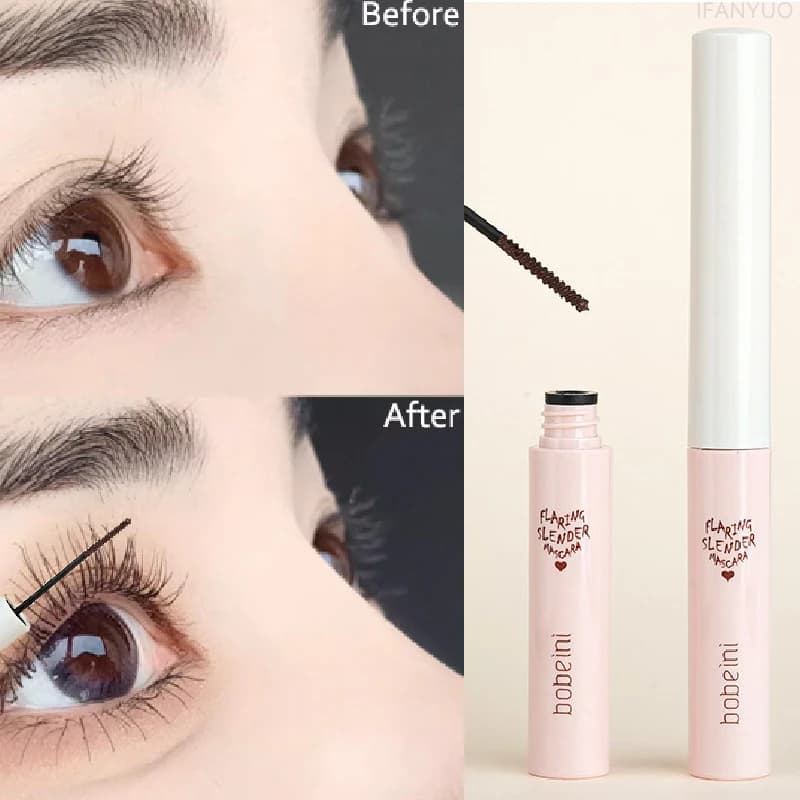 Marrone Nero Fibra 3D Mascara Trucco Pennello Ultra-Fine Allunga Le Ciglia Impermeabile Mascara Curling Naturale Ad Asciugatura Rapida Comestics