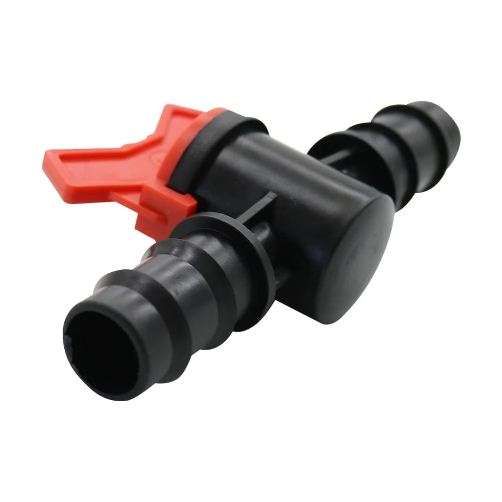 4 Pezzi Valvole di Bypass DN20 DN25 per Irrigazione, Connettori Waterstop, Adattatori per Tubi Gocciolanti per Irrigazione a Goccia, Acquario, Giardino