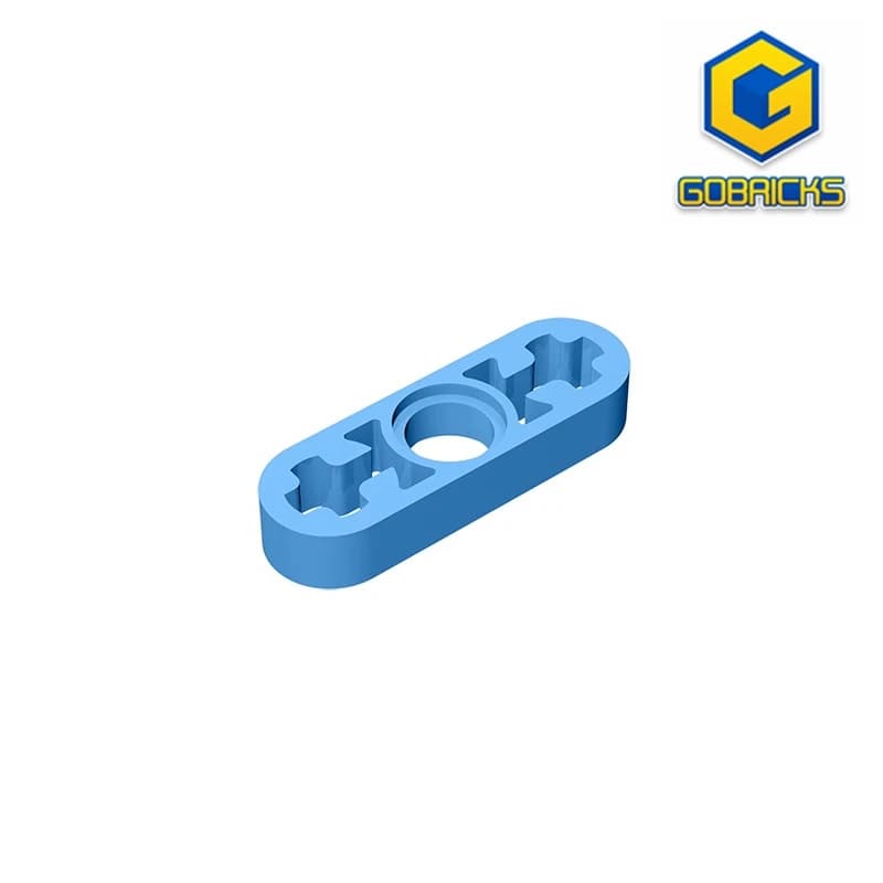 Gobricks 10 pezzi di mattoni braccio di sollevamento tecnico sottile 1 x 3 fori per asse compatibili con 6632 pezzi di giocattoli per bambini