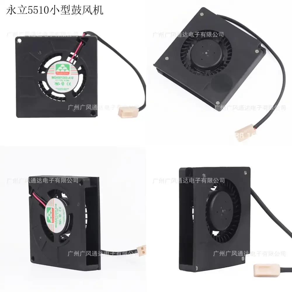 Ventola di Raffreddamento Ultra-Sottile Turbo a Soffio Laterale per MGA5012XS-A10 5510 5.5CM 12V 0.19A, Dissipatore di Calore per CPU Laptop