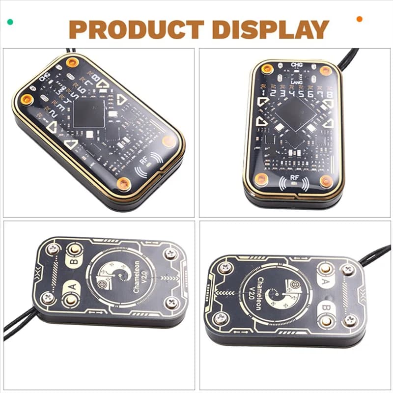 Emulatore lettore di chip intelligente RFID A25P Chameleon Ultra V2.0 125Khz 13,56Mhz Decodifica scheda Duplicatore NFC + Portachiavi 3XUID/Scheda UID