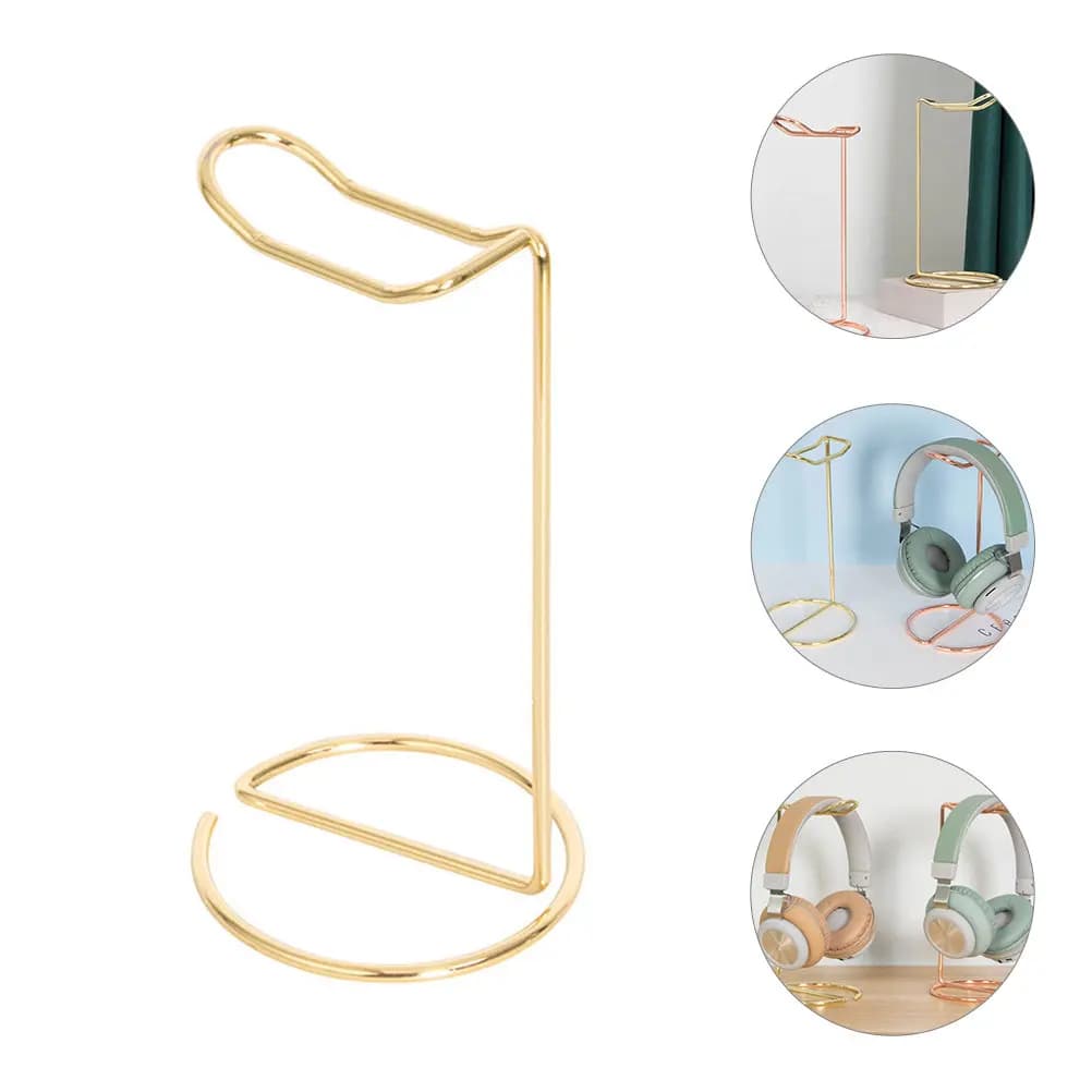 Strong Iron Headset Stand Holder for Gaming Headphones Desktop Organizer Free Counter Space Clean Look Headset Hangers Iron