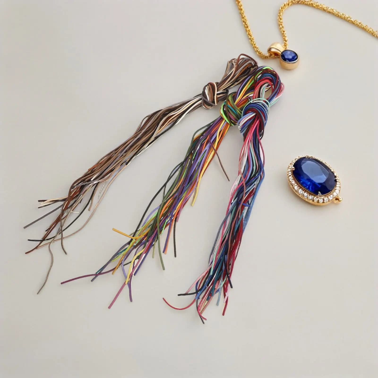 60Pcs Suede Cord Faux 3Mm Jewelry Making Bracelet Necklace String Craft Beading Supplies for Keychains