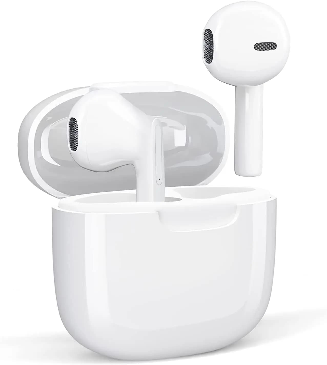 Cuffie wireless Cuffie Bluetooth 5.0 Stereo HiFi 3D con cancellazione del rumore Microfono integrato con custodia di ricarica