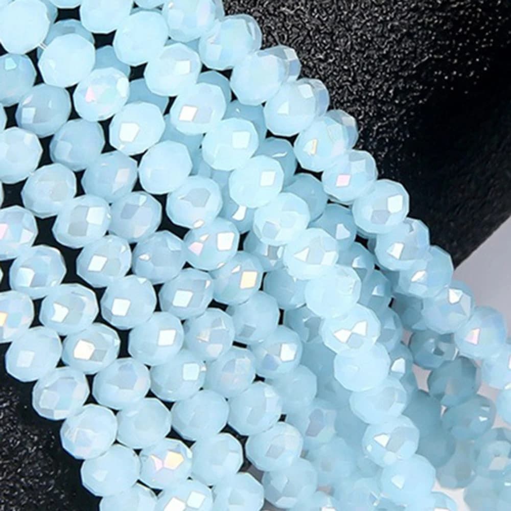 2mm 3mm 4mm 6mm 8mm Faceted Colorful Glass Beads Loose Spacer Faceted Beads Accessories DIY Making Bracelet Necklace DIY C3
