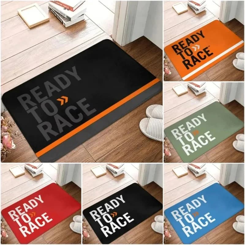 Tappetino d'ingresso a tema VIKAMA Racing, morbido, assorbente, antiscivolo, per bagno, cucina, camera da letto, dormitorio, decorazioni per la casa