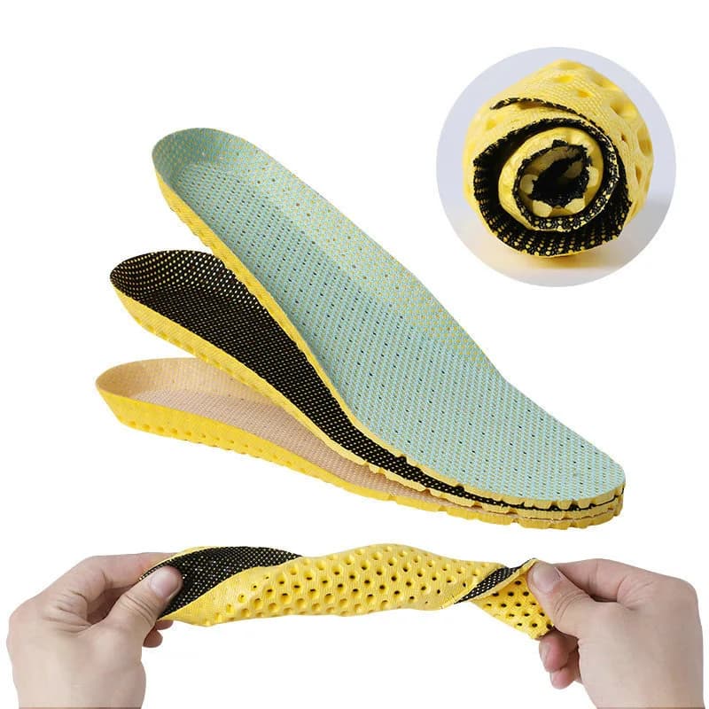 1 paio di solette per scarpe morbide a nido d'ape suola traspirante solette in memory foam per scarpe da ginnastica scarpe elastiche cuscino cuscino inserto per il piede