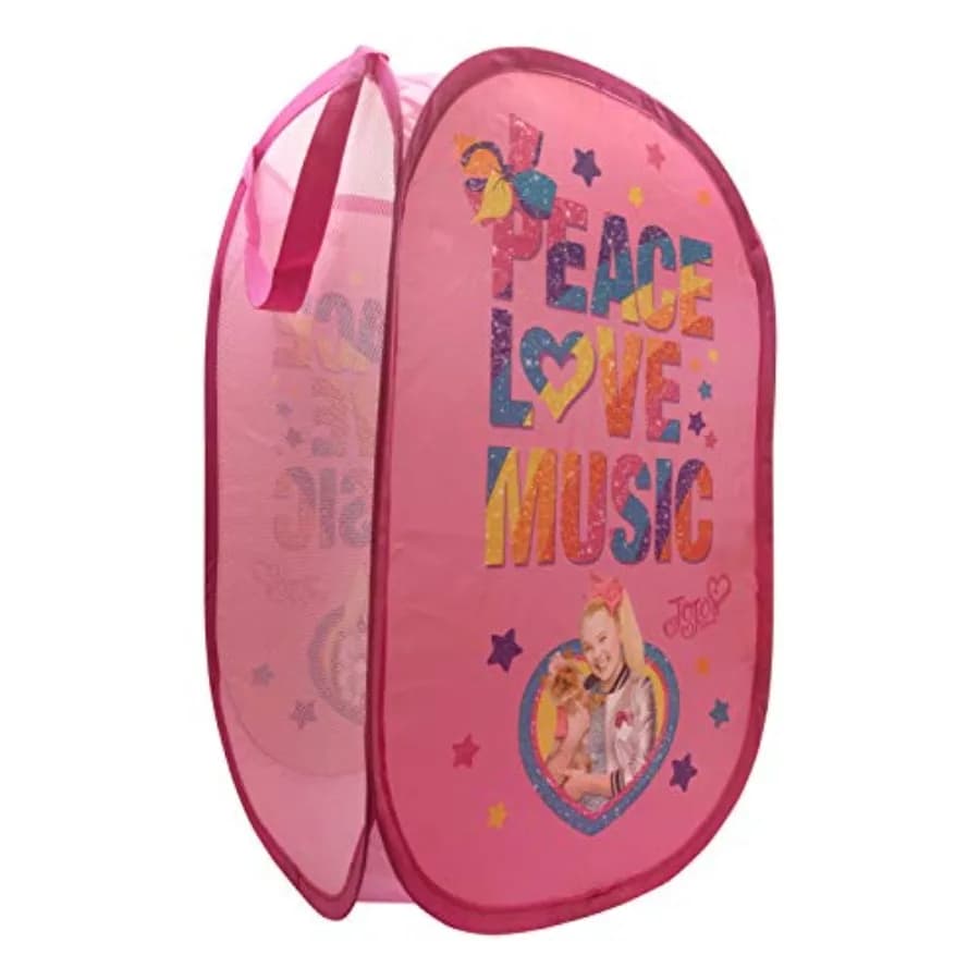 Nickelodeon JoJo Siwa Peace Love Music Pop Up Hamper/Laundry Bag Official Nickelodeon Product