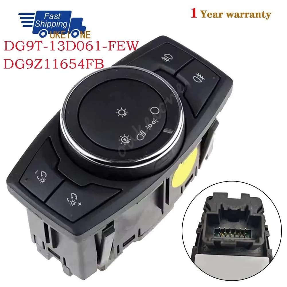 DG9T-13D061-FEW Per Ford Mondeo V 2014-2019 Faro Nebbia Testa Interruttore di Controllo Della Luce Accessori Auto DG9Z11654FB