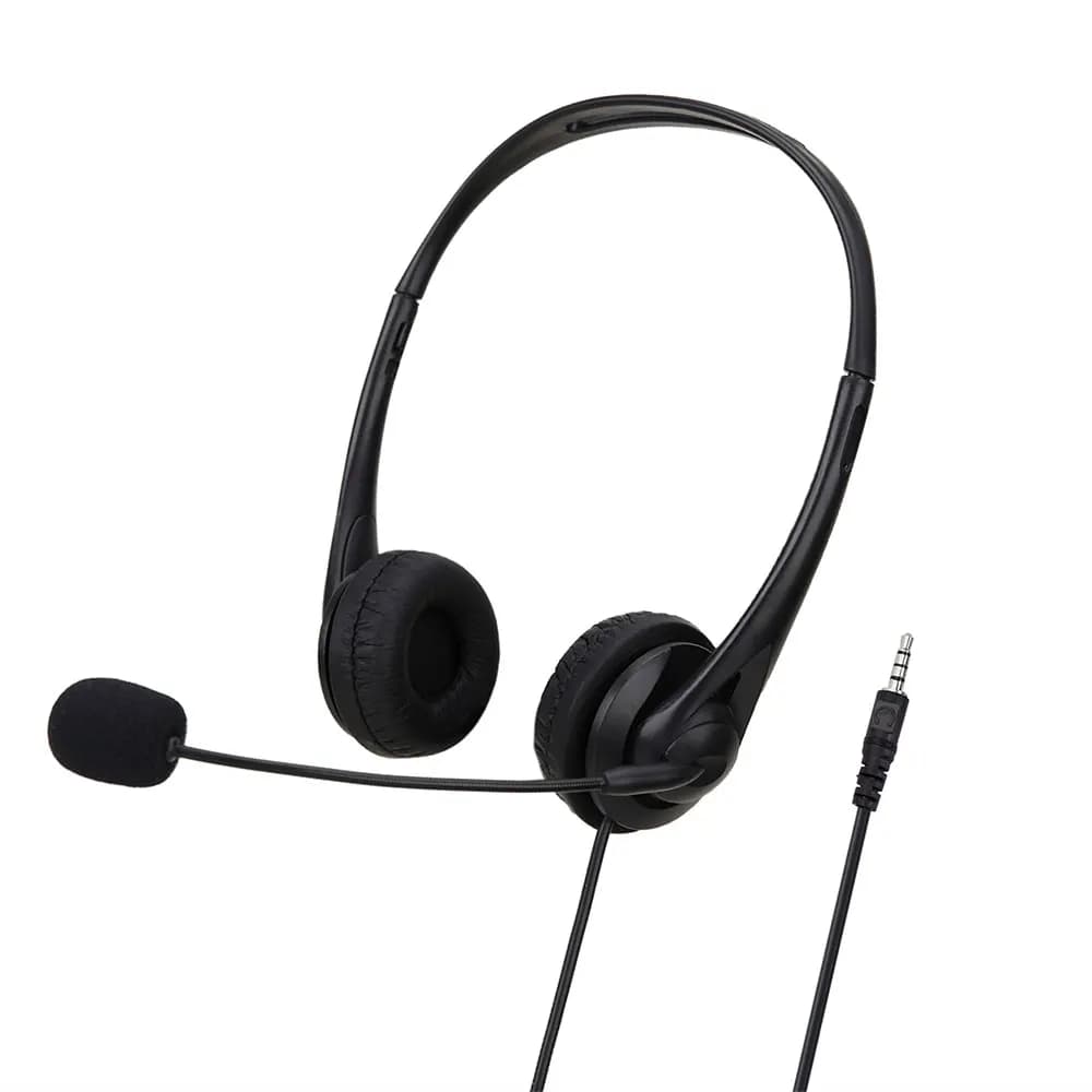 Cuffie per computer da 3,5 mm/USB con microfono con cancellazione del rumore Chat Rete Insegnamento Videoconferenze Cuffie stereo cablate