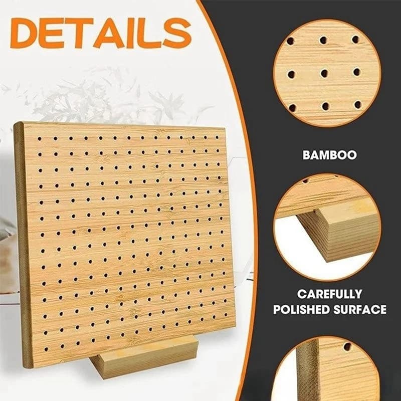Tappetino per bloccare lavori a maglia fatto a mano, tavola quadrata in legno per uncinetto Granny Squares - Regalo perfetto per madri e nonne