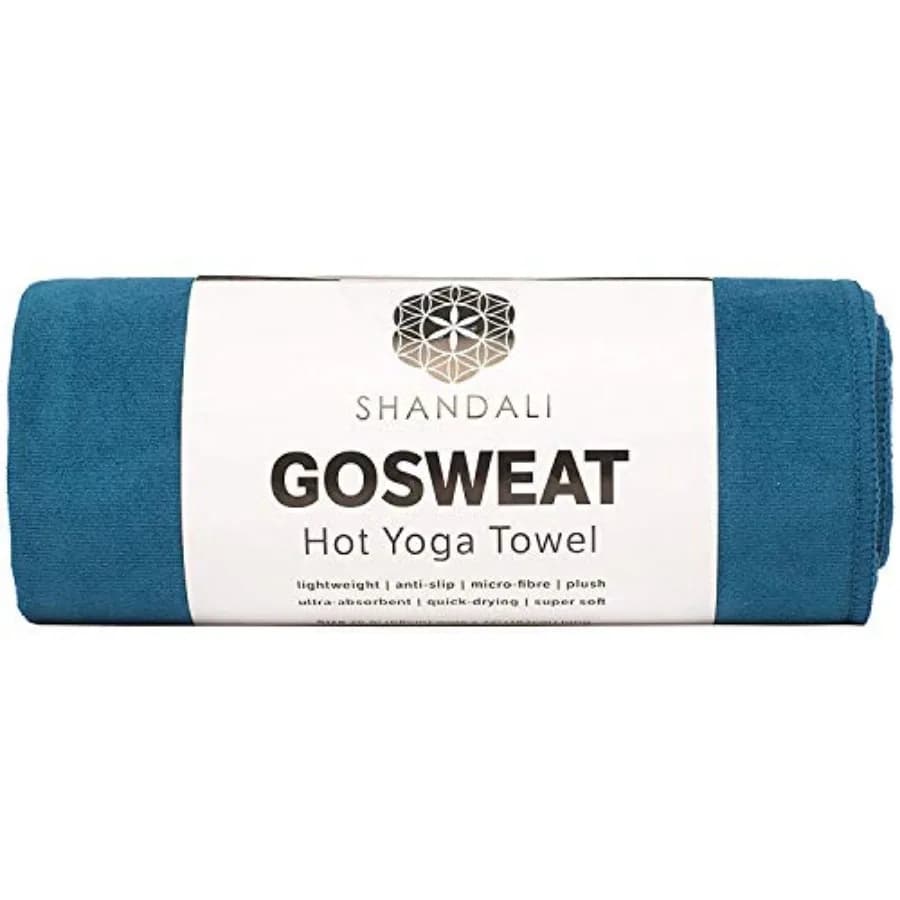 GoSweat Non-Slip Hot Yoga Towel with Super-Absorbent Soft Suede Microfiber in Many Colors, for Bikram Pilates and Yoga Mats.