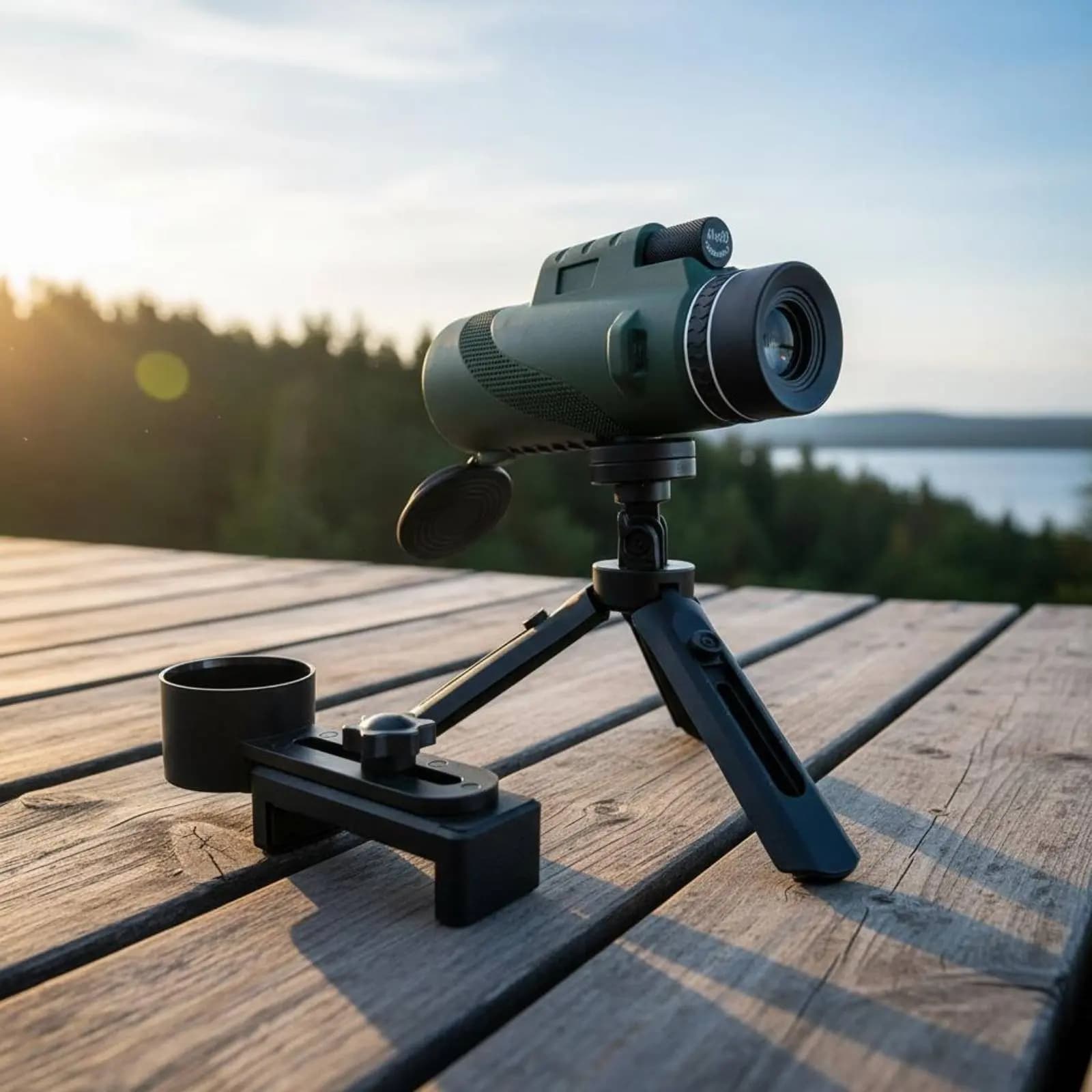 Telescopio Portatile ad Alta Potenza con Sistema di Lenti BAK4 e Ampio Campo Visivo per Cacciatori