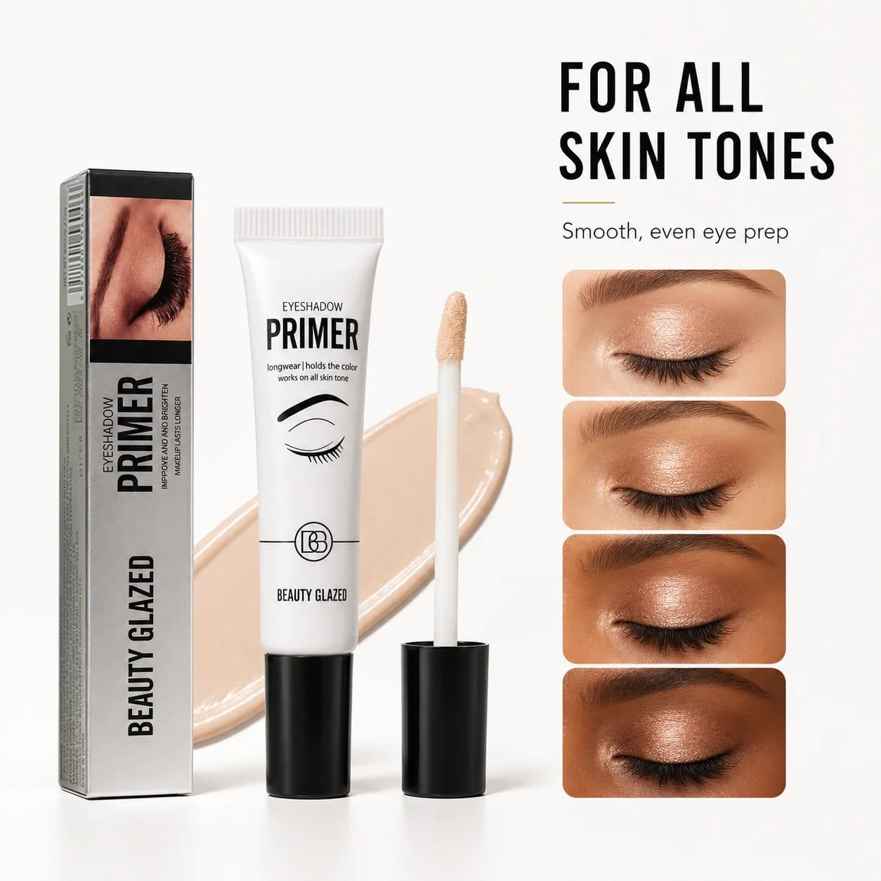 1PC Umbrella Primer, Liscia and Rugue Resistant Eye Base, Long Lifetime Waterproof, Transparent