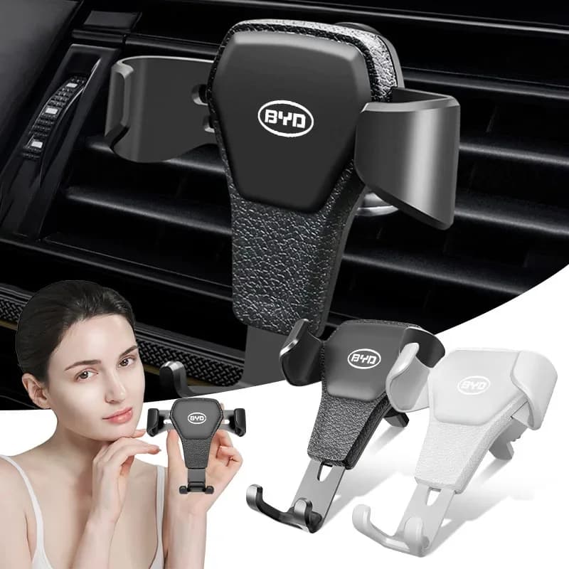 Car Phone Holder Mount for BYD Atto 3 Yuan Plus Song Tang Han Dolphin Universal GPS Smartphone Auto Interior Accessory