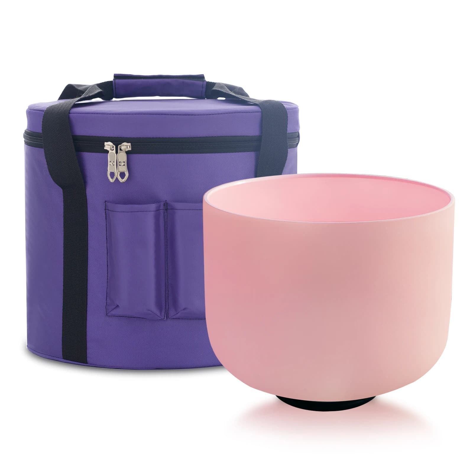 KVKA F note Pink Color Heart Chakra Quartz Frosted crystal singing bowl 10 inch for sound therapy with bag