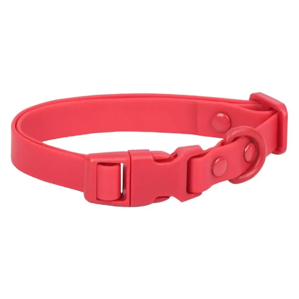 Elastic Webbing Pet Collar Adjustable Pet Identification Waterproof Dog Collar Rustproof Washable Safety Buckle Chain Outdoor