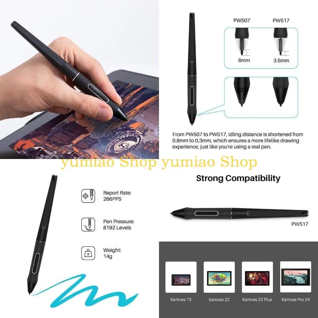 587B per penna digitale PW517 per il display della penna monitor da disegno tablet Kamvas13 22 12 GS1562/GS1161/GT2202