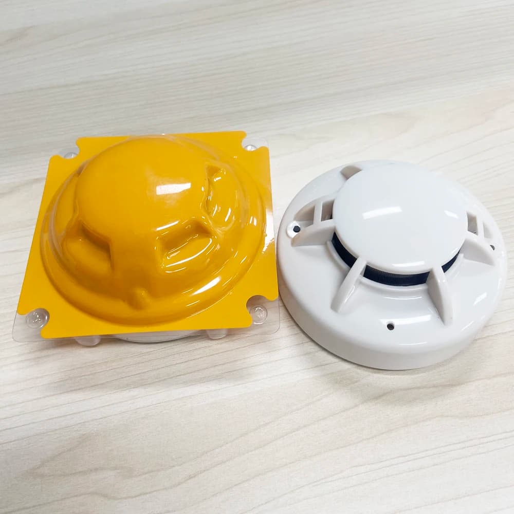 1 pz 9-28 Vdc rilevatore di calore a filo NC/NO uscita a contatto secco sensore di allarme antincendio per soffitto interno per la sicurezza domestica