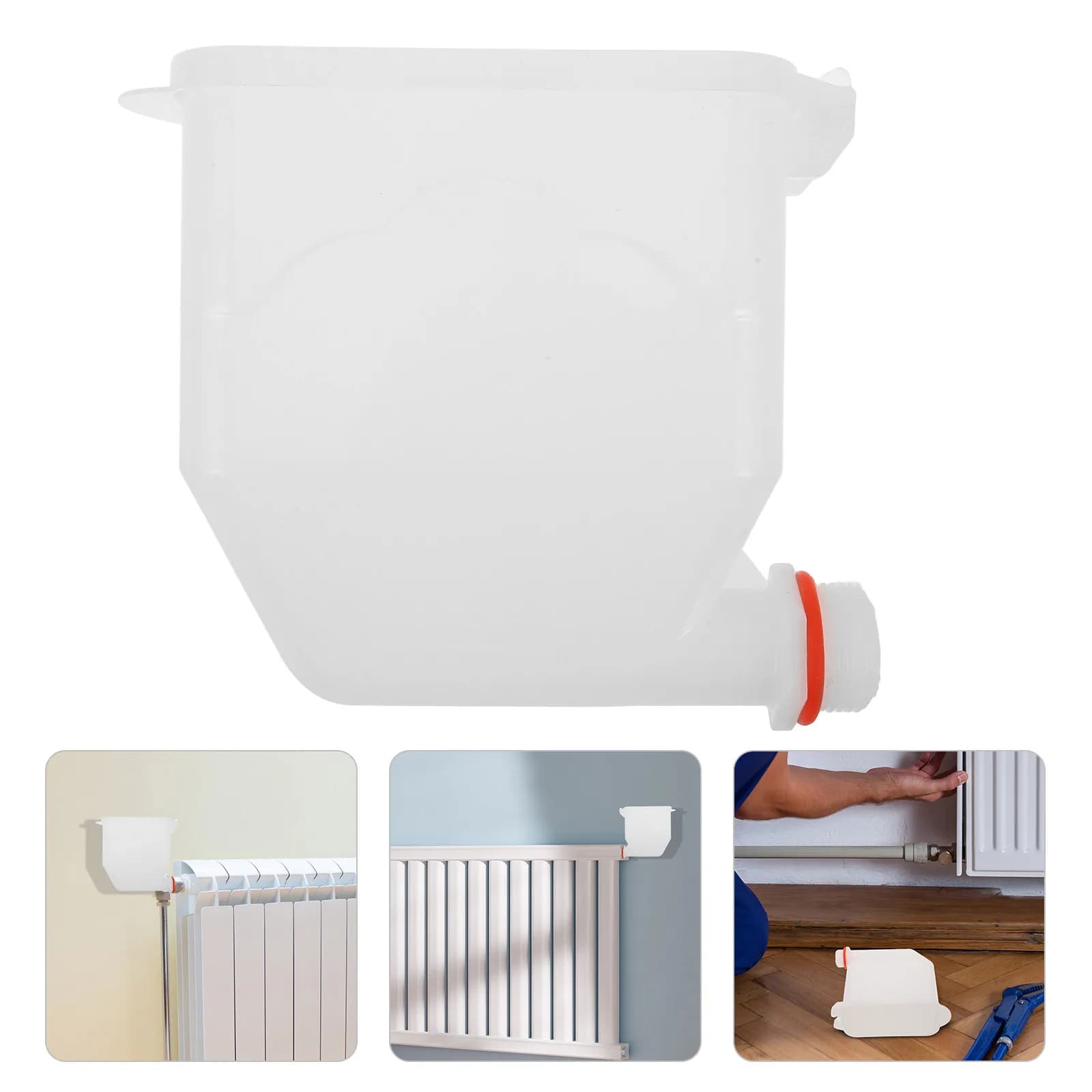 Funnel Radiator and Water Bucket Fuel Funnels for Add Use Bottle Filling Bottles White