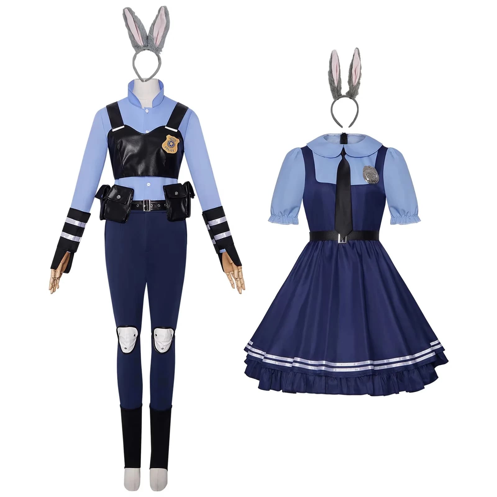 Zootopia 2 Costume Rabbit Police Officer Dress Pants Performance Outfit Cosplay Women's Clothing School Style