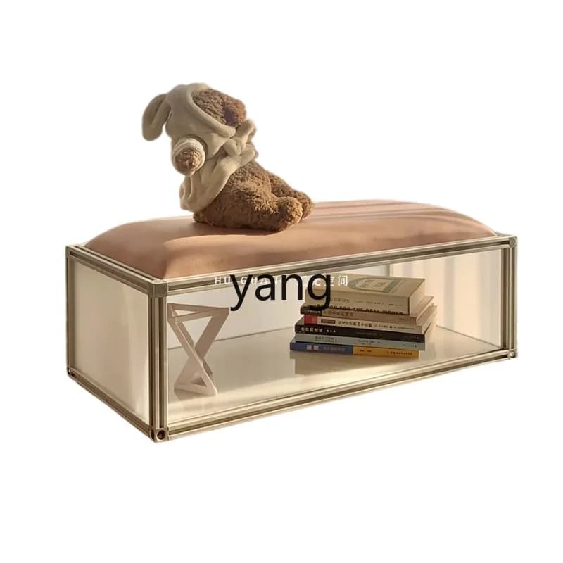 LTT moderno semplice borsa morbida cuscino del sedile sgabello cambio scarpe soggiorno divano sgabello camera da letto comodino sgabello portaoggetti