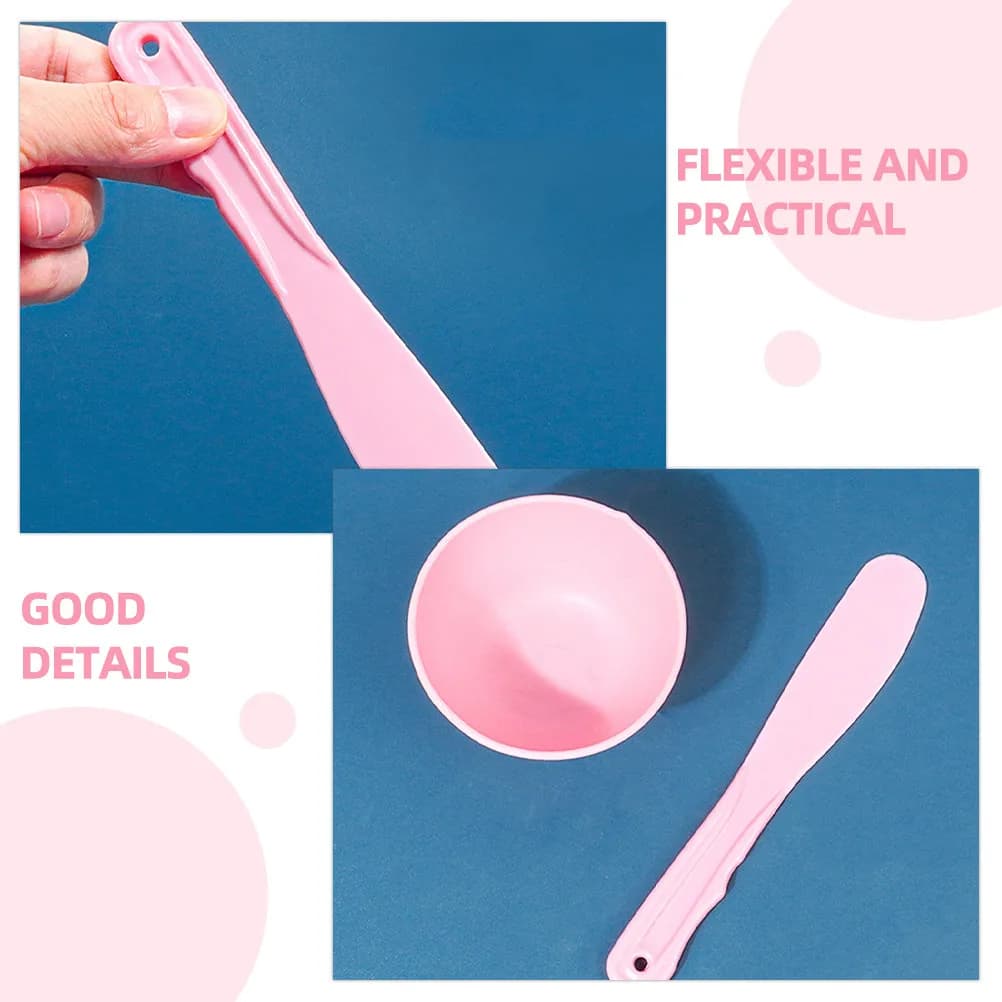 Set di 5 Ciotole in Silicone per Maschere Facciali, Strumento Fai-da-Te per Skincare, Applicatore per Spa, Ciotole in Silicone per Salone di Bellezza