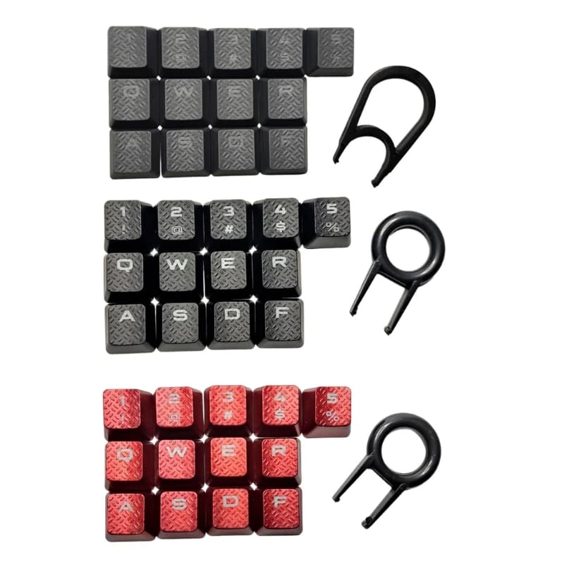 Set di 13 tasti per tastiera meccanica con retroilluminazione e texture antiscivolo per tastiere meccaniche ottimizzate per il gaming
