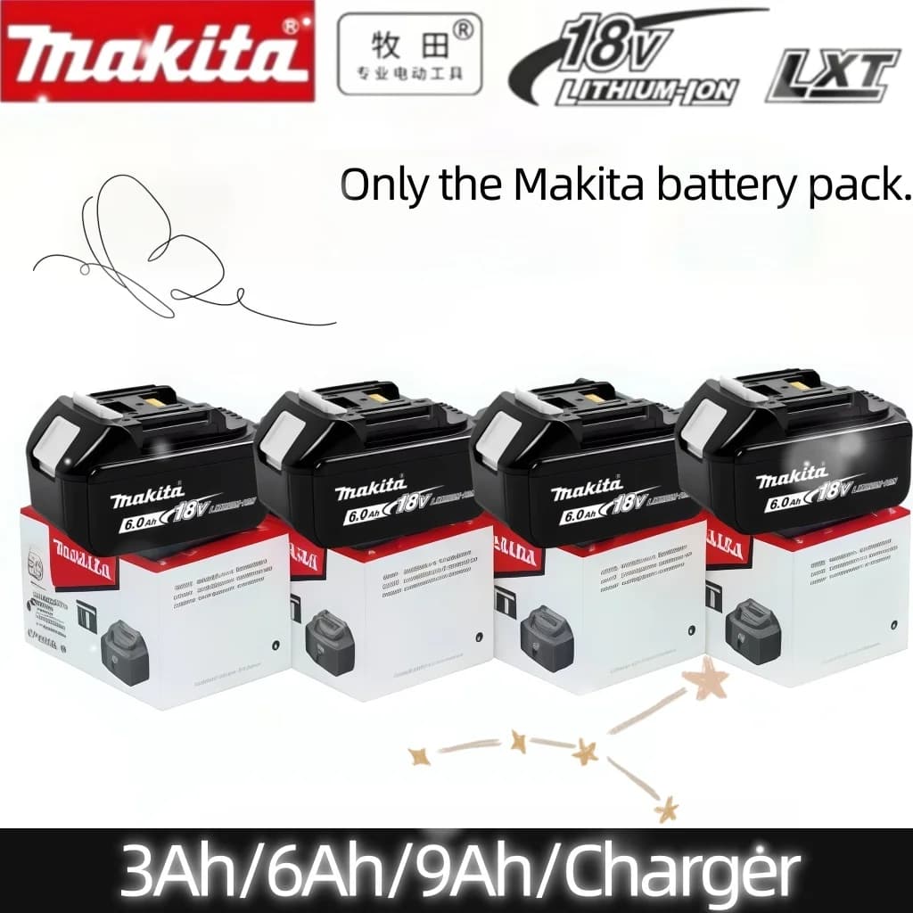 Authentic Factory Grade Makita 18V Battery 3Ah 6Ah 9Ah Durable Replacement Compatible with BL1820 BL1850 BL1860 Series