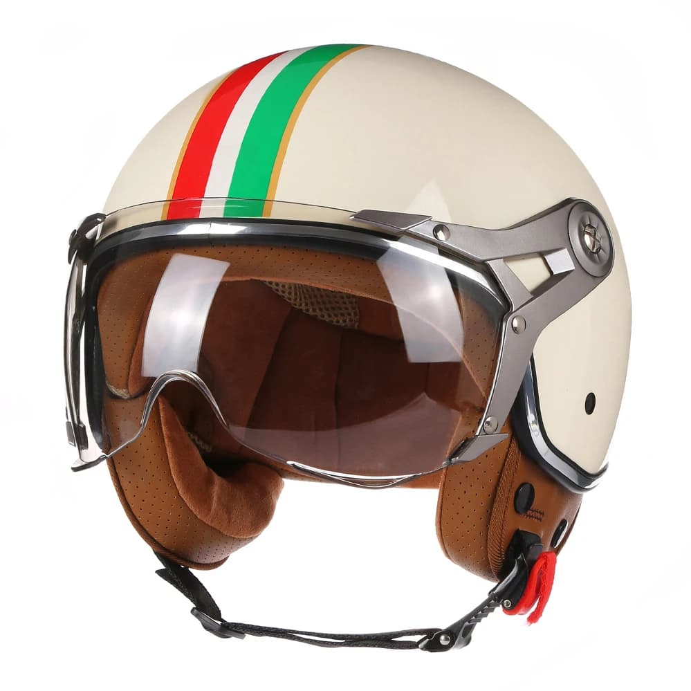 Open Motorcycle Helmets 3/4 DOT Vintage Chopper Capacete De Moto Scooter Man Woman