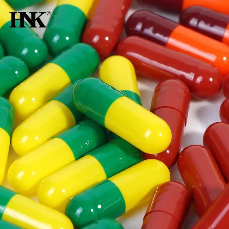 1000 pcs 0 # vacuum jelly capsule size Gel medicine pill vitamin capsule