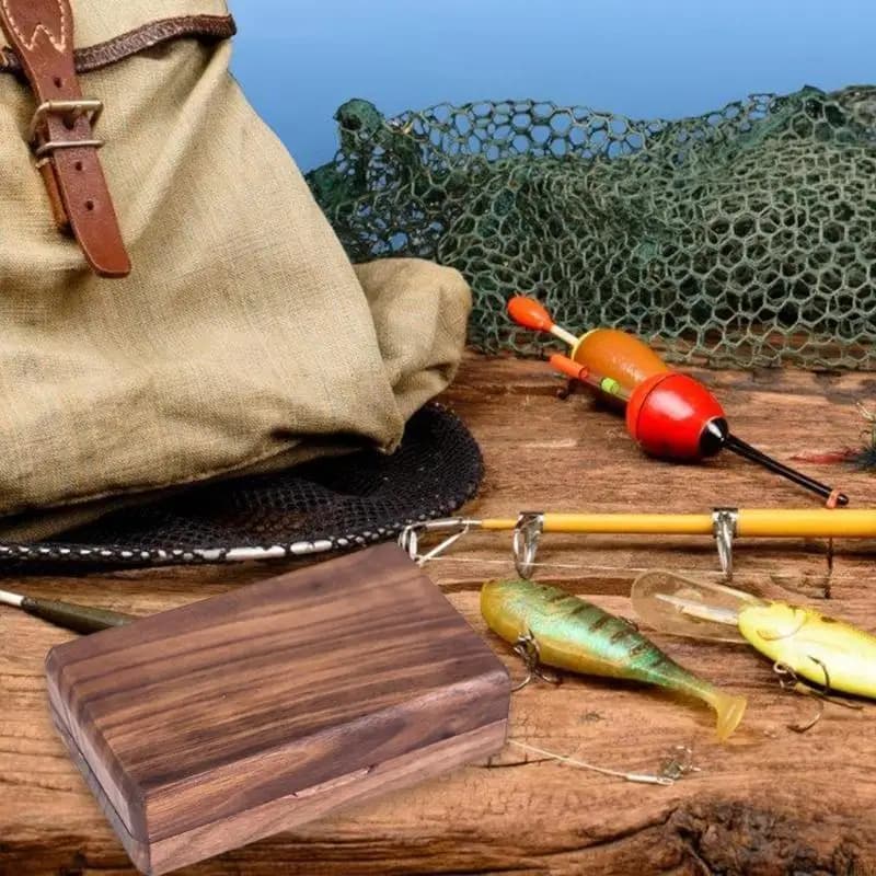 Containers for wood fly fishing lodges Organizers for fishing gear