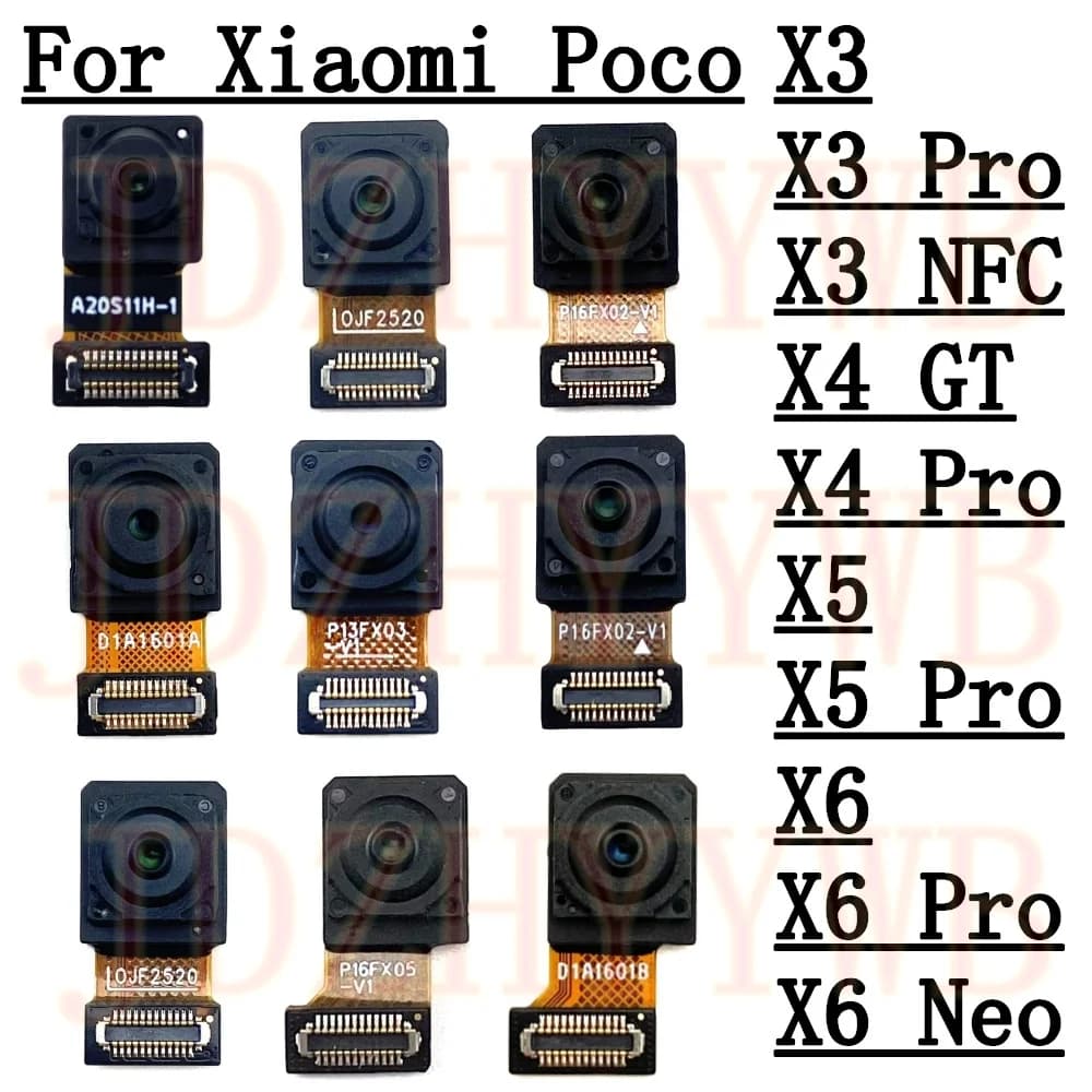 Fotocamera Frontale per Xiaomi Poco X6 Pro X5 Pro X4 Pro X3 Pro X3GT X4GT, Modulo Fotocamera Selfie Anteriore con Cavo Flessibile