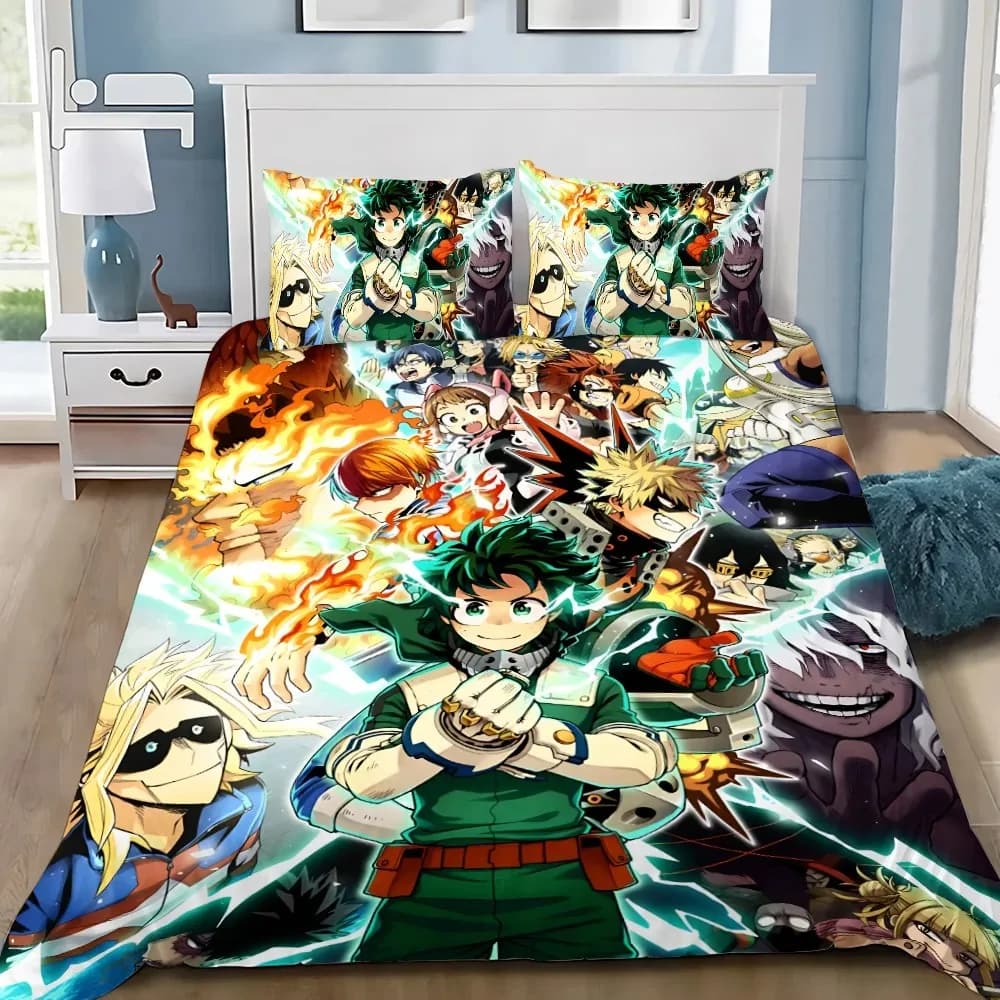 Set of bed linen My Hero Academia Adult Boy Girl Decoration Bedroom Decoration Children's Gift Single Large Double