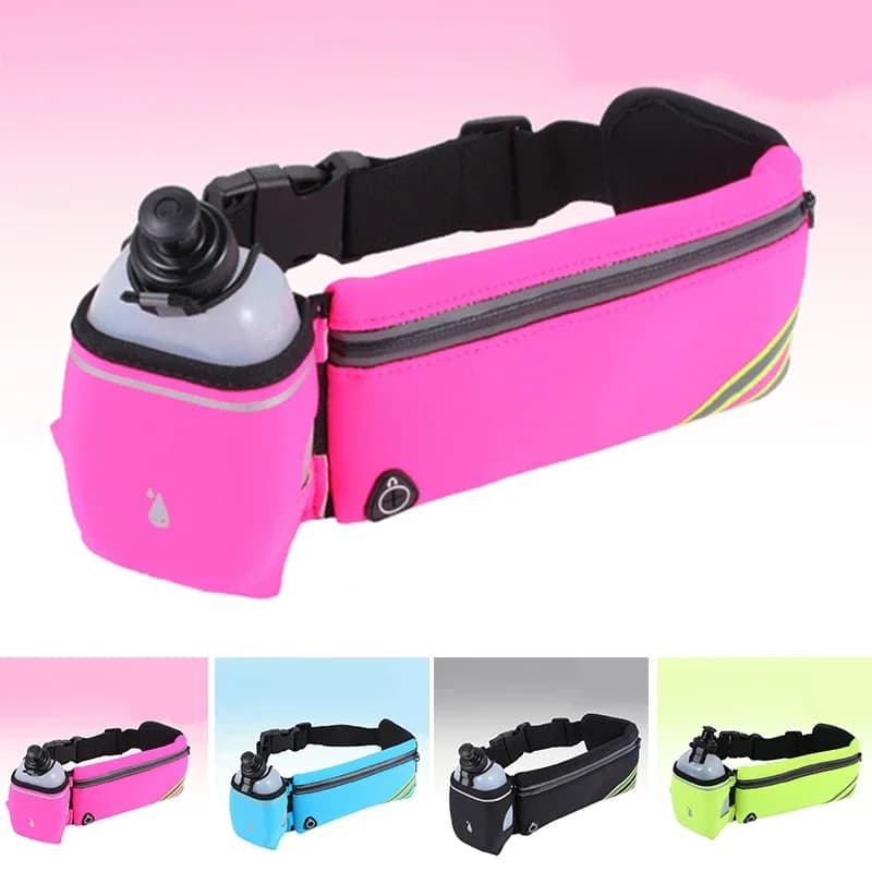 Running belt for hydration Waist pack for sports pack + set of water bottles Marsupio for single water bottle