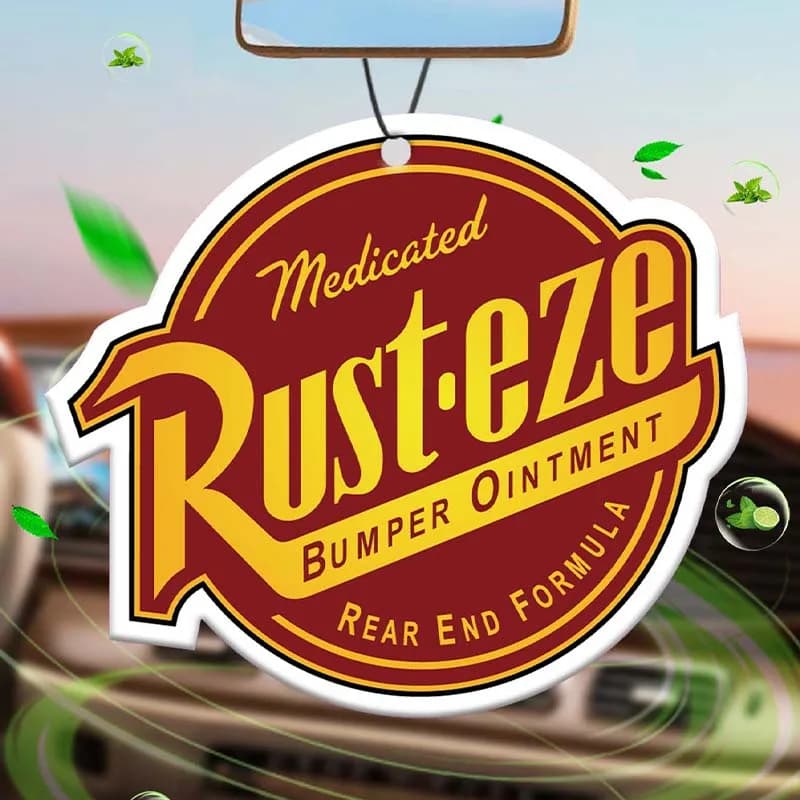 Rust eze, car deodorant, perfume pendant, decoration hanging mirror retrovisore, fragrance super colony