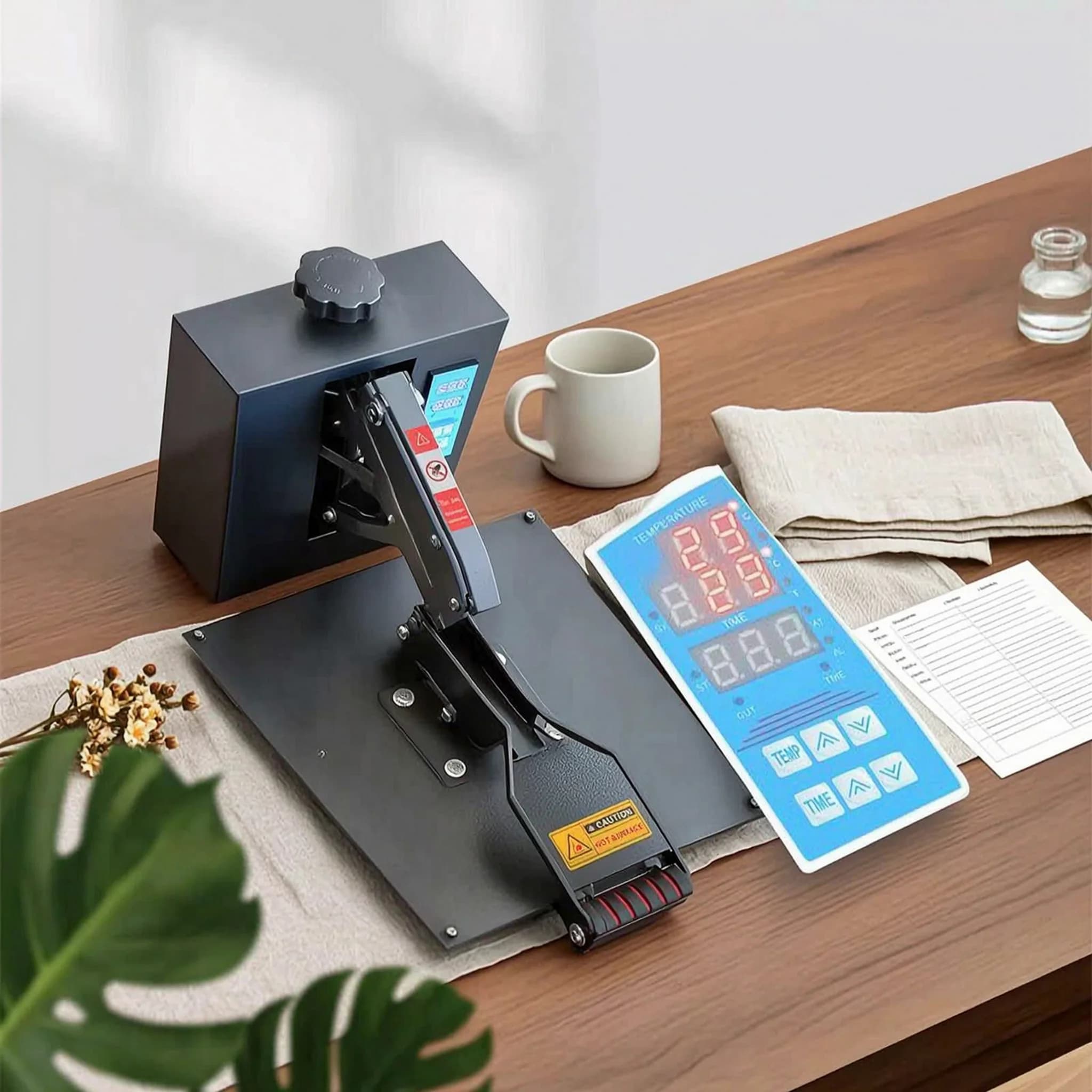Heat Press Machine Pressure Adjustment Knob T Shirt Heat Press Craft Equipment Metal Frame Large Surface