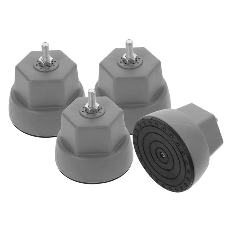ABSS-Noise Reduction Cushions For Drum Washers- Washing Machine Pads Feet Stabilizers 4Pcs In Elephant Foot Design
